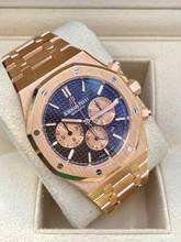 Thumbnail von Audemars Piguet Royal Oak Chronograph Rosegold Chocolate 41mm Mint condition
