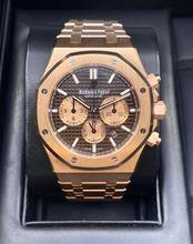 Thumbnail von Audemars Piguet Royal Oak Chronograph Rosegold Chocolate 41mm Mint condition