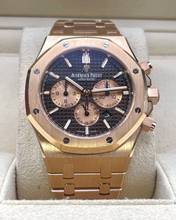 Thumbnail von Audemars Piguet Royal Oak Chronograph Rosegold Chocolate 41mm Mint condition