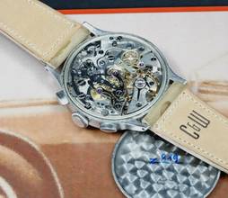 Thumbnail von Lemania RARE 15TL CHRONOGRAPH BEZAUBERNDER RADIALZIFFERBLATT AUS DEN FRÜHEN 40er JAHREN VINTAGE