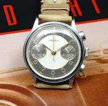 Thumbnail von Lemania RARE 15TL CHRONOGRAPH BEZAUBERNDER RADIALZIFFERBLATT AUS DEN FRÜHEN 40er JAHREN VINTAGE