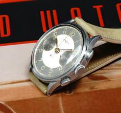 Thumbnail von Lemania RARE 15TL CHRONOGRAPH BEZAUBERNDER RADIALZIFFERBLATT AUS DEN FRÜHEN 40er JAHREN VINTAGE