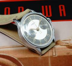 Thumbnail von Lemania RARE 15TL CHRONOGRAPH BEZAUBERNDER RADIALZIFFERBLATT AUS DEN FRÜHEN 40er JAHREN VINTAGE