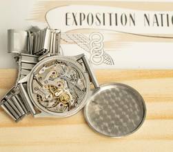 Thumbnail von Lemania 28,9 CHRONOGRAPH FÜR DIE NATIONALEXPOSITION 1939 IN ZÜRICH SELTENES VINTAGE
