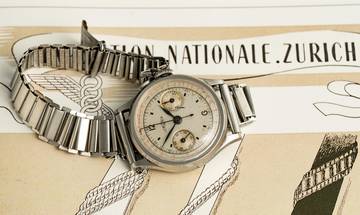 Thumbnail von Lemania 28,9 CHRONOGRAPH FÜR DIE NATIONALEXPOSITION 1939 IN ZÜRICH SELTENES VINTAGE