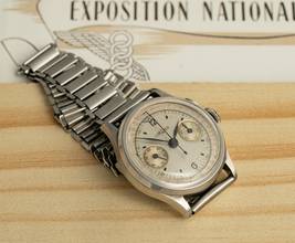 Thumbnail von Lemania 28,9 CHRONOGRAPH FÜR DIE NATIONALEXPOSITION 1939 IN ZÜRICH SELTENES VINTAGE