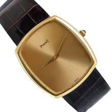 Thumbnail von Piaget Emperador 9741 Cushion ultra-thin champagne dial yellow gold 18KT