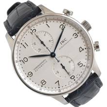 Thumbnail von IWC Portugieser Chronograph Portuguese IW3714 chronograph silver dial Full Set 2004