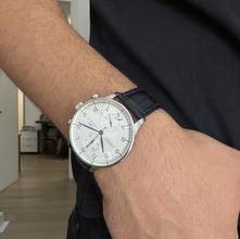 Thumbnail von IWC Portugieser Chronograph Portuguese IW3714 chronograph silver dial Full Set 2004