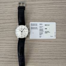 Thumbnail von IWC Portugieser Chronograph Portuguese IW3714 chronograph silver dial Full Set 2004