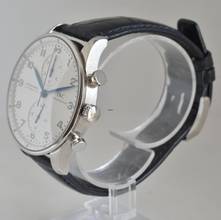 Thumbnail von IWC Portugieser Chronograph Portuguese IW3714 chronograph silver dial Full Set 2004