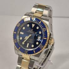 Thumbnail von Rolex Submariner Date Gold & Stahl Bluesy Keramik 40mm Automatik Komplett