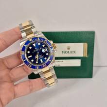 Thumbnail von Rolex Submariner Date Gold & Stahl Bluesy Keramik 40mm Automatik Komplett