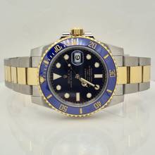 Thumbnail von Rolex Submariner Date Gold & Stahl Bluesy Keramik 40mm Automatik Komplett
