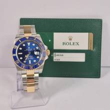 Thumbnail von Rolex Submariner Date Gold & Stahl Bluesy Keramik 40mm Automatik Komplett