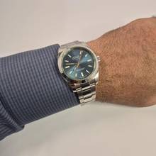 Thumbnail von Rolex Milgauss Blaues Zifferblatt Grüner Saphir 40mm Automatik Vollständig