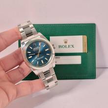 Thumbnail von Rolex Milgauss Blaues Zifferblatt Grüner Saphir 40mm Automatik Vollständig