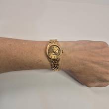 Thumbnail von Rolex Oyster Perpetual Lady Date Vintage Full Gold 26mm Automático Completo