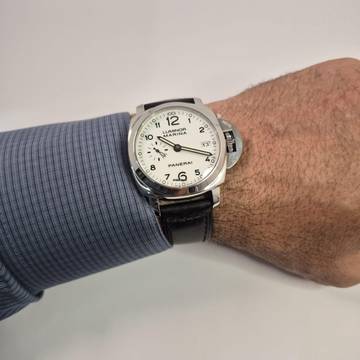  Panerai Luminor Marina 1950 3 Days Automatic 42mm White Dial Automático Completo 