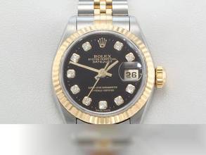 Thumbnail von Rolex Lady-Datejust Edelstahl Gelbgold 750 1996 Diamanten Automatik Stainless Steel 18kt Yellow Gold Jubilé-band Chronometer Oyster Black Dial