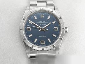 Thumbnail von Rolex Air King 34mm Edelstahl Automatik 14010 1997 Stahl Damen Herren Stainless Steel Oyster-band Blue Dial