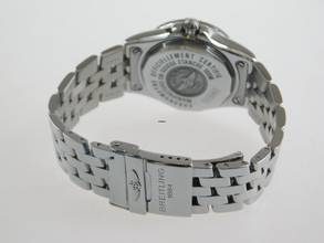 Thumbnail von Breitling Galactic 30 Starliner / Galactic 30 mit Perlmuttzifferblatt im Top Zustand Mid Size langes Band im Best Zustand 30 mm ohne Krone