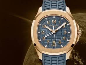 Thumbnail von Patek Philippe Aquanaut 5269r-001 Travel Time Quartz Rose Gold Blue Dial New 2026