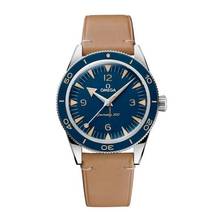 Omega Seamaster 300 Co-Axial Master Chronometer 234.32.41.21.03.001 Blaues Zifferblatt Leder Ungetragen/Neuwertig Vollständiges Set 2-2026