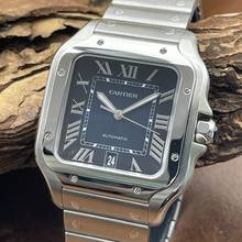 Thumbnail von Cartier Santos Santos Large Blue - FULLSET 2022 - Ref. WSSA0030