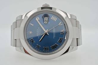 Thumbnail von Rolex Datejust II 116300 LC100 Blue Roman Dial