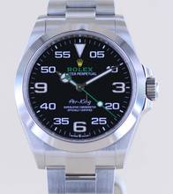 Thumbnail von Rolex Air King Oyster Perpetual Air-King black Dial Green 40mm 126900 Top B+P