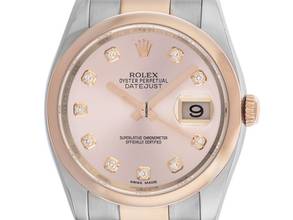 Thumbnail von Rolex Datejust 36 Ref.116201 2005 Full Set sehr gut Vintage Datejust Diamanten