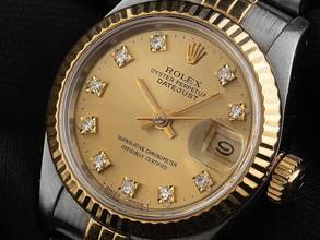 Thumbnail von Rolex Lady-Datejust Ref.69173 1988 Full Set Original Vintage Unpoliert Datejust Lady Diamanten open 6/9