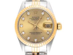Thumbnail von Rolex Lady-Datejust Ref.69173 1988 Full Set Original Vintage Unpoliert Datejust Lady Diamanten open 6/9