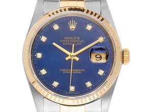 Thumbnail von Rolex Datejust 36 Ref.16233 Bj.1990 Full Set Original Vintage Unpoliert Datejust Diamanten