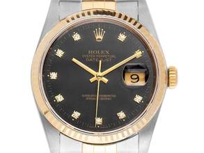 Thumbnail von Rolex Datejust 36 Diamanten Ref.16233 1987 Full Set Original Vintage Unpoliert Datejust Diamanten