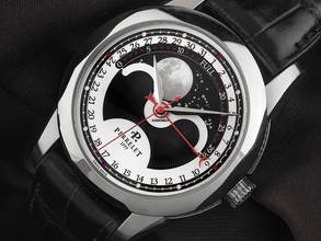 Thumbnail von Perrelet Moonphase Mondphase Ref.A1039/2 2020 Full Set wie Neu Vintage Moonphase Faltschließe