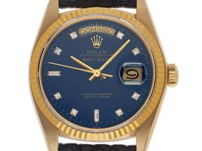 Thumbnail von Rolex Day-Date 36 Ref.18038 Bj.1979 Box&Beschreibung sehr gut Vintage Day-Date 18kt Gelbgold Diamanten open 6/9