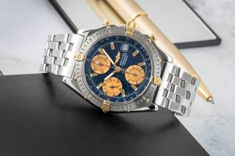 Thumbnail von Breitling Chronomat Chronograph Stahl / Gold Automatik Herrenuhr Ref. B13352 Box