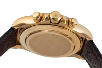 Thumbnail von Rolex Daytona Chronograph 18k Gold Black Diamond Dial Ref. 116518 P-Serie