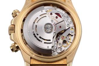 Thumbnail von Rolex Daytona Chronograph 18k Gold Black Diamond Dial Ref. 116518 P-Serie