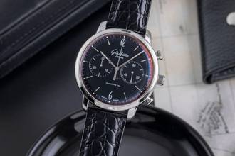  Glashütte Original Sixties Chronograph Senator Sixties Chronograph Ref 1-39-34-02-22-04 Papiere 2013 