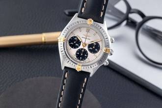Thumbnail von Breitling Callisto Chronograph Stahl vergoldet Handaufzug Herrenuhr Ref. 80520