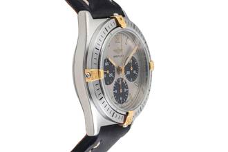 Thumbnail von Breitling Callisto Chronograph Stahl vergoldet Handaufzug Herrenuhr Ref. 80520