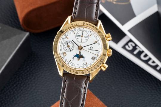  Omega Speedmaster Golden Gate Chronograph 18k Gold Ref. 3131.20 