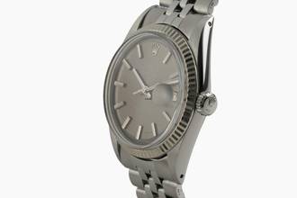Thumbnail von Rolex Datejust 36 Grey Dial Stahl / Weissgold Automatik Herrenuhr 1601 Vintage