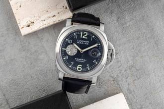 Thumbnail von Panerai Luminor Marina Automatic Edelstahl Automatik Herrenuhr Ref. PAM00086 Papiere 2001