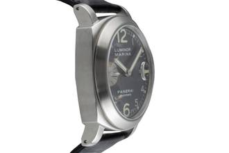 Thumbnail von Panerai Luminor Marina Automatic Edelstahl Automatik Herrenuhr Ref. PAM00086 Papiere 2001