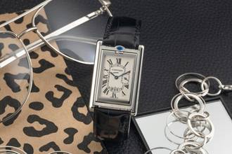 Thumbnail von Cartier Tank Basculante XL Stahl Quarz Herrenuhr Ref. W1016055 Box Klassiker