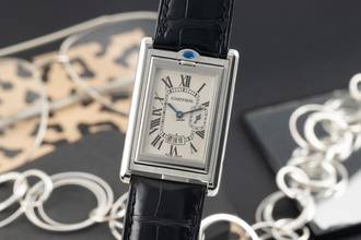 Thumbnail von Cartier Tank Basculante XL Stahl Quarz Herrenuhr Ref. W1016055 Box Klassiker